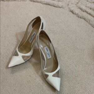 Jimmy Choo White Pumps